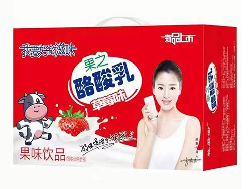 河南果之酪酸乳草莓味果味飲品
