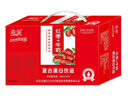 河南紅棗+牛奶復(fù)合蛋白飲品